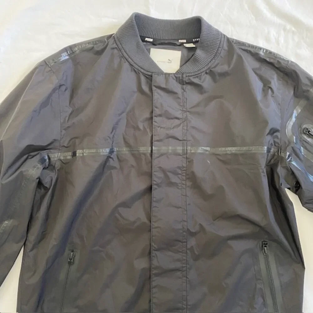 PUMA Select x Stampd Black Zip Up Bomber Jacket Coat Small